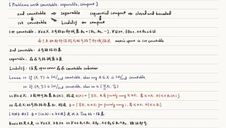 Countability and compactness exercises
