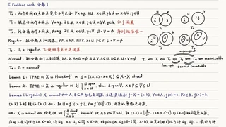 Separation axiom exercises